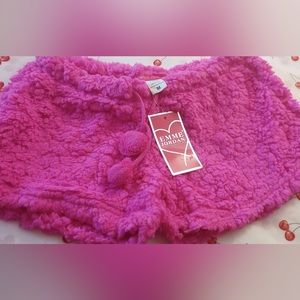 Sherpa Shorts Bright Pink Super Soft